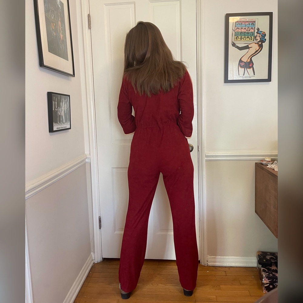 SOLD Vintage Disco Roller Girl Terry Jumpsuit - Picture 4 of 10